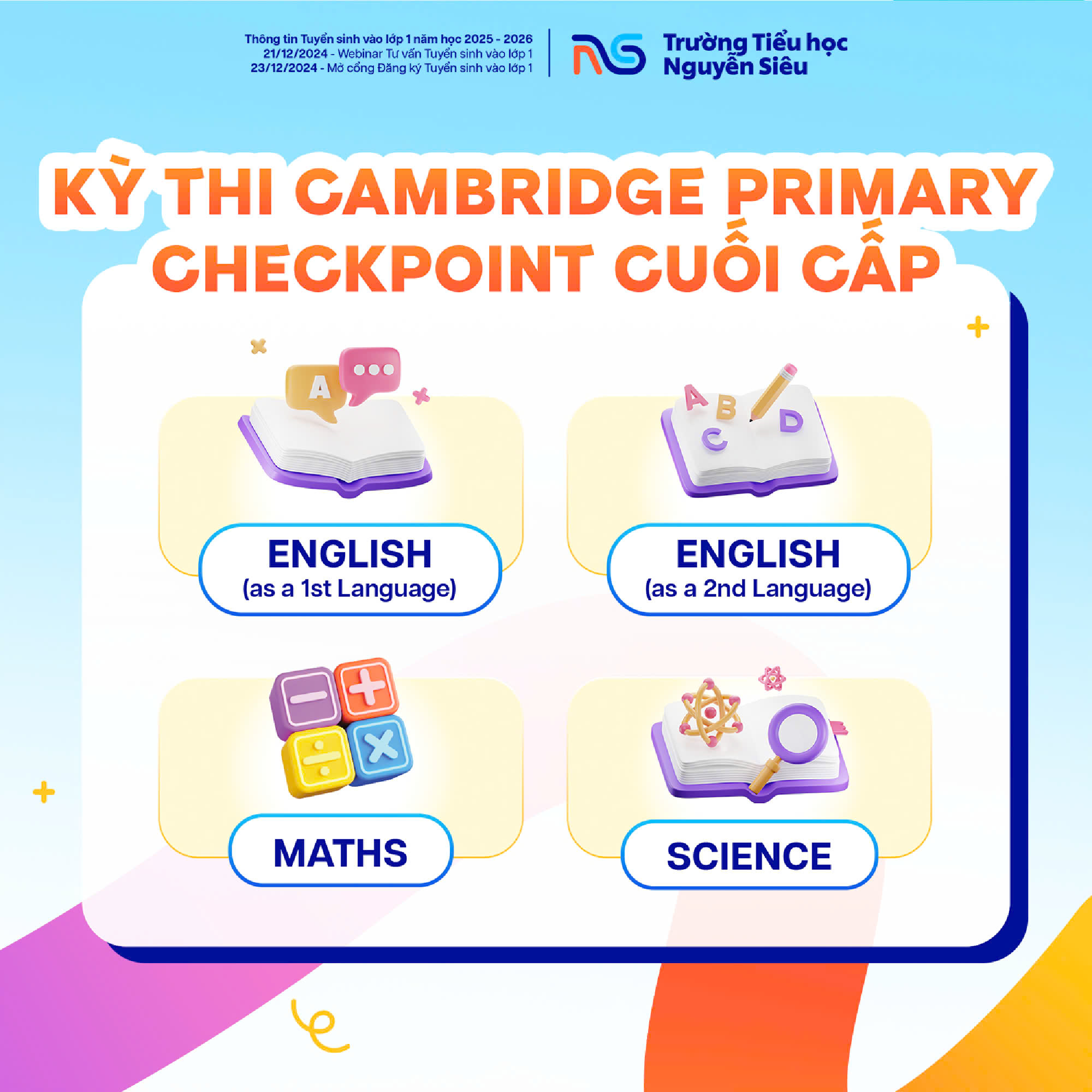 Kỳ thi Cambridge Primary Checkpoint Cuối cấp