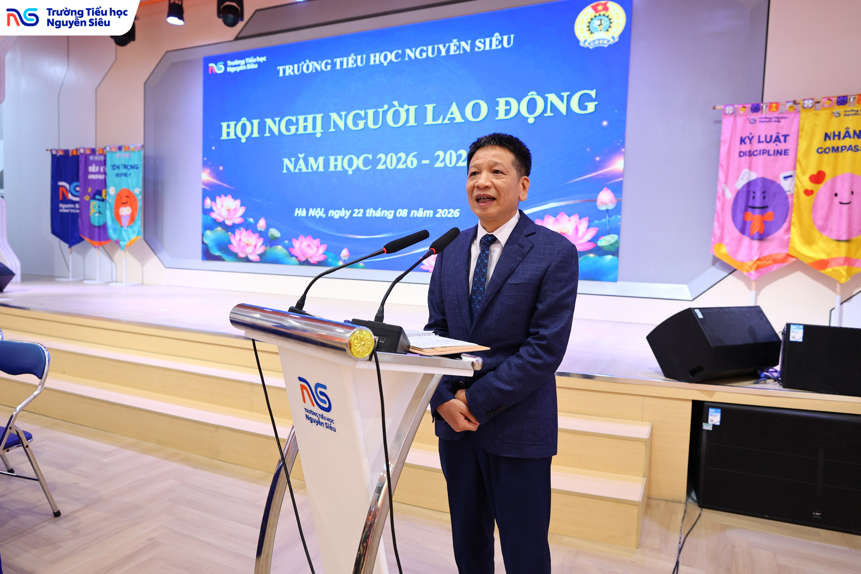 Phát biểu tại Hội nghị, TS. Nguyễn Vĩnh Hạnh – Chủ tịch Hội đồng Trường Tiểu học Nguyễn Siêu chia sẻ